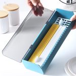 2 PCS Haushalt Küche Kunststoff Staubdicht Abfluss Separator Essstäbchen Halter Lagerung Box – Bild 5