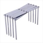 Ausziehbares Lagerregal für die Küche, faltbar, multifunktionales Dampfregal, Edelstahl-Küchenutensilienregal – Bild 2