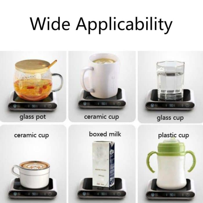 Intelligenter 55-Grad-Untersetzer mit konstanter Temperatur, Winter-Desktop-Isolierung und warmer Heizung, USB-Untersetzer, Wave Display – Bild 8