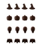 3-teiliges Halloween-Cartoon-Backset, Schokoladenform, Skull Shape, Pumpkin Head Shape, Wizard Hat Shape, Bat Shape – Bild 5
