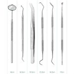 Zahnmedizinische Werkzeuge aus Edelstahl, Zahnpflege, Zahnstein-Werkzeug, Zahnarzt-Werkzeug-Set, 3 in 1 Silver Box, 5 in 1 Silver Box, 6 in 1 Silver Box, 6 in 1 Pink Box, 6 in 1 Black Box, 5 in 1 Steel Side Leather Case – Bild 6