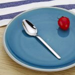 2 Stück dicke Edelstahl-Western-Speiselöffel, Kaffeelöffel, S, L