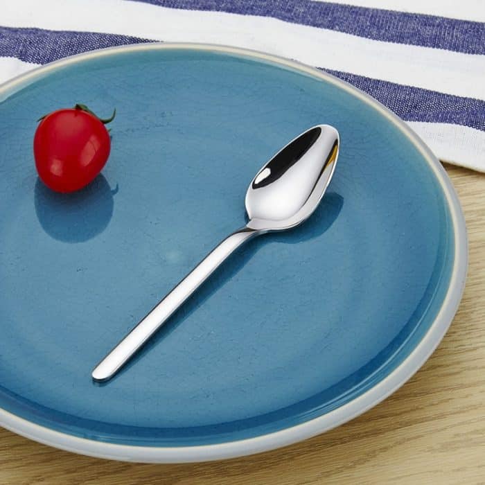 2 Stück dicke Edelstahl-Western-Speiselöffel, Kaffeelöffel, S, L – Bild 2