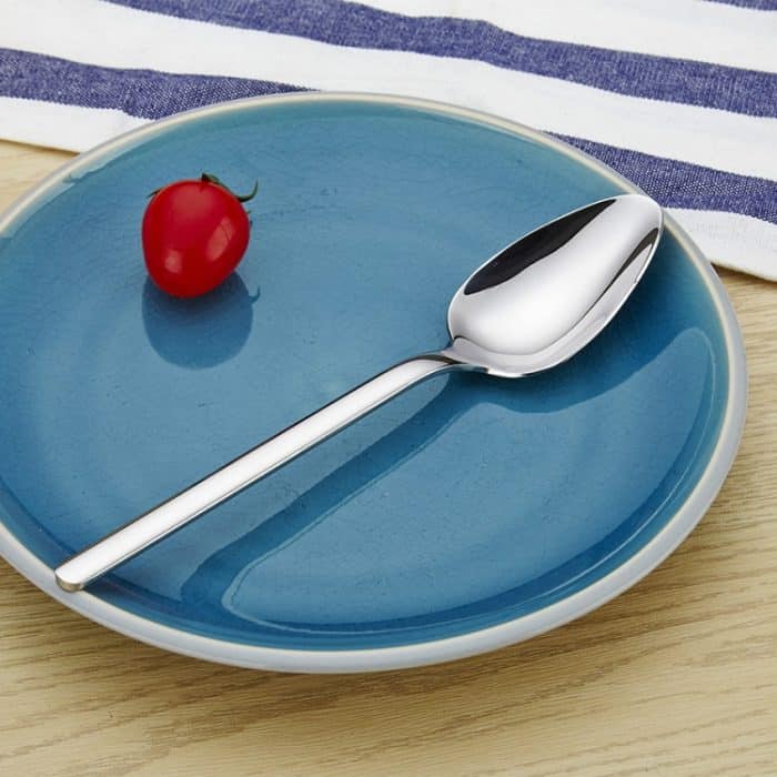 2 Stück dicke Edelstahl-Western-Speiselöffel, Kaffeelöffel, S, L – Bild 3