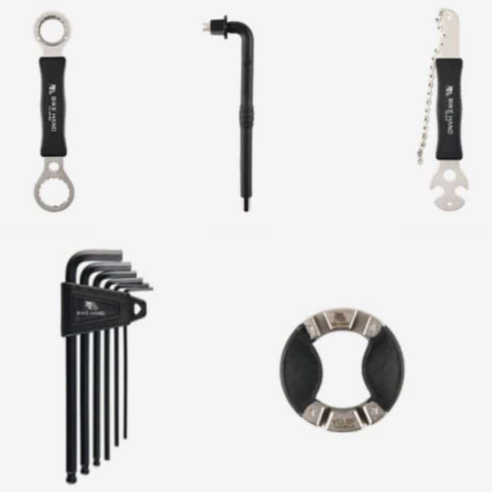 BIKEHAND Fahrrad-Werkzeugkasten-Set Renovierung Fahrzeug-Werkzeugsatz Zubehör für Reitausrüstung – Bild 5