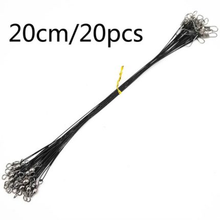 20 Stück Luya-Frontdraht mit Pin-Draht, Anti-Biss-Draht, 20CM, 25CM
