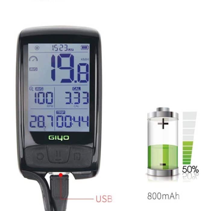 GIYO M4 Fahrradcomputer Bluetooth Wireless Rennrad Tachometer Kilometerzähler – Bild 5