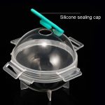 12 Stück Whiskey-Eiskugelform aus Silikon, PP, runde Eiswürfelform, zufällige Farblieferung, Detachable Cover, Non-separable Cover – Bild 3