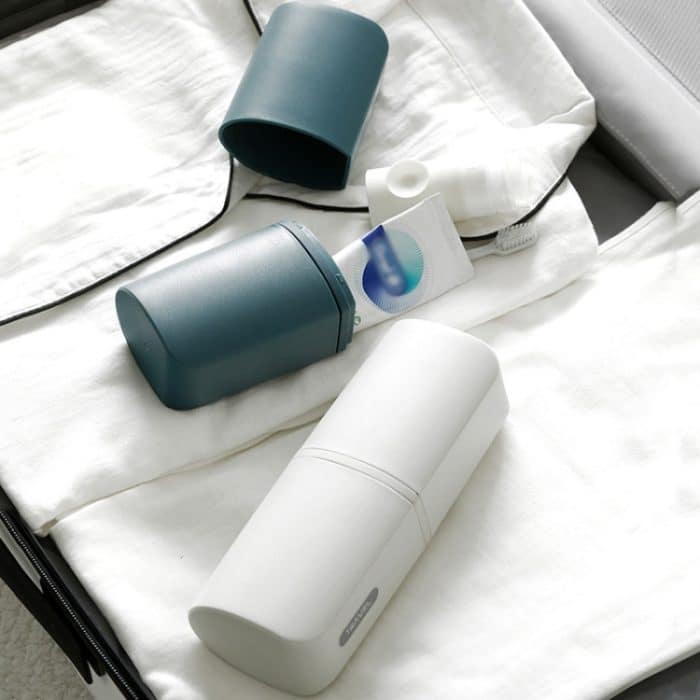 Tragbare Zahnbürstenbecher für Geschäftsreisen mit Deckel, kreativer Mundspülbecher, Without Sub-bottle, With Sub-bottle – Bild 7