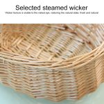 Handgewebter Picknickkorb, Sackleinen-Rattan-Aufbewahrungskorb, Small, Large – Bild 3