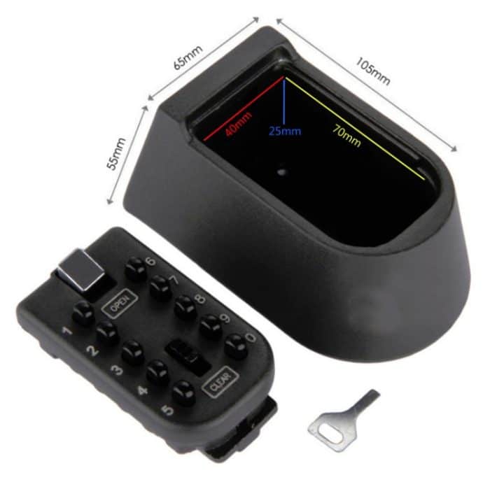 KS-004 Kombinationsschloss Schlüsselkasten Legierungsknopf Wandmontage, schildförmige Kombinationsbox – Bild 5