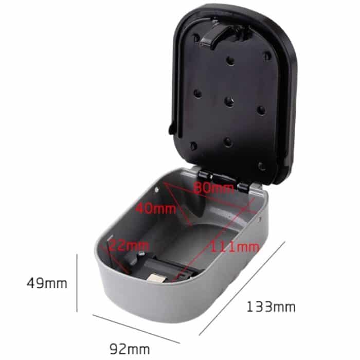 KS020 Passwortsperre Schlüsselkasten Wandmontierter Baustellendekorationsschlüssel Passwortsperre – Bild 6