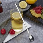 Langstieliger Kaffee-Rührlöffel aus Edelstahl, Eislöffel