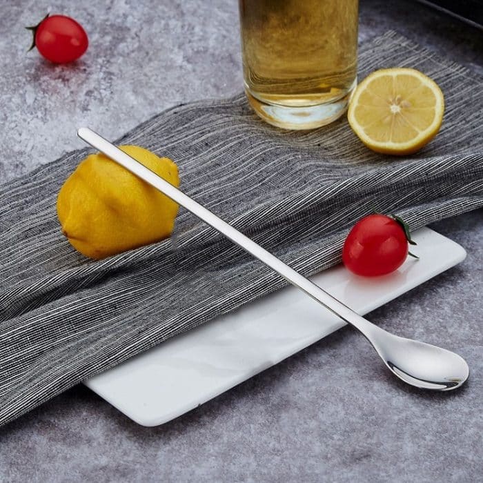 Langstieliger Kaffee-Rührlöffel aus Edelstahl, Eislöffel – Bild 3