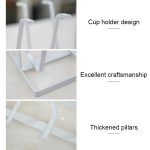 2 PCS Haushalt Täglichen Bedarfs Eisen Kunst Wasser Auf Den Kopf Ablassen Tasse Regal Küche Tasse Halter – Bild 4