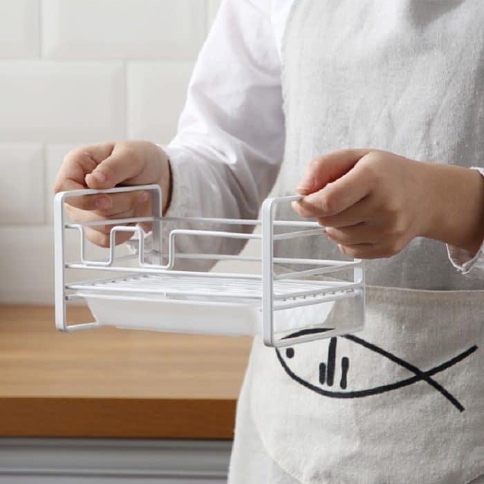 Kücheneisenablaufregal Stahlkugelseife Geschirrtuch-Lagerregal – Bild 8