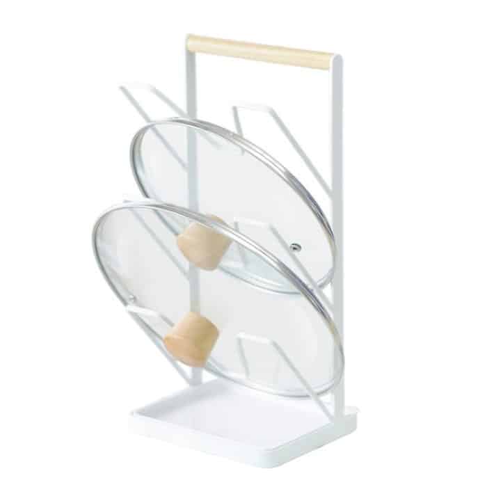 Eisen Dreischichtiges Topfdeckelregal Aufbewahrungsablaufregal – Bild 1