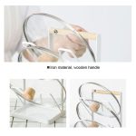 Eisen Dreischichtiges Topfdeckelregal Aufbewahrungsablaufregal – Bild 3