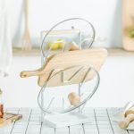 Eisen Dreischichtiges Topfdeckelregal Aufbewahrungsablaufregal – Bild 5