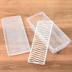 6 PCS Küche Kühlschrank Drainable Frischhaltebox Lebensmittel Kunststoff Versiegelt Gefrierschrank Aufbewahrungsbox Fisch Frische Box, 27x20x5.5cm, 27x11x6cm – Bild 7
