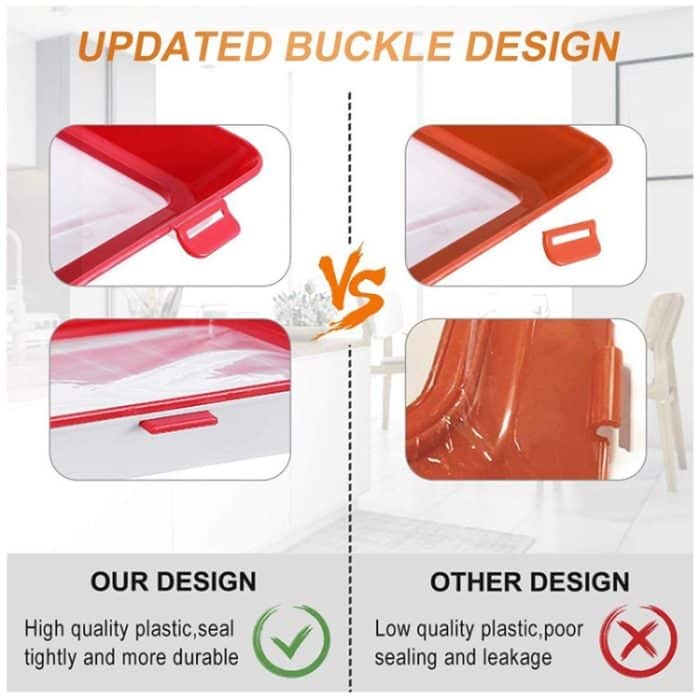 Vakuum-Frischhaltetablett Cleveres Tablett für den Kühlschrank – Bild 6