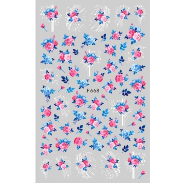 10 Stück selbstklebende 3D-Schmetterlings-Nagelkunstaufkleber in Retro-Rosenfarbe – Bild 1