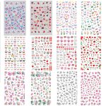 10 Stück selbstklebende 3D-Schmetterlings-Nagelkunstaufkleber in Retro-Rosenfarbe – Bild 6