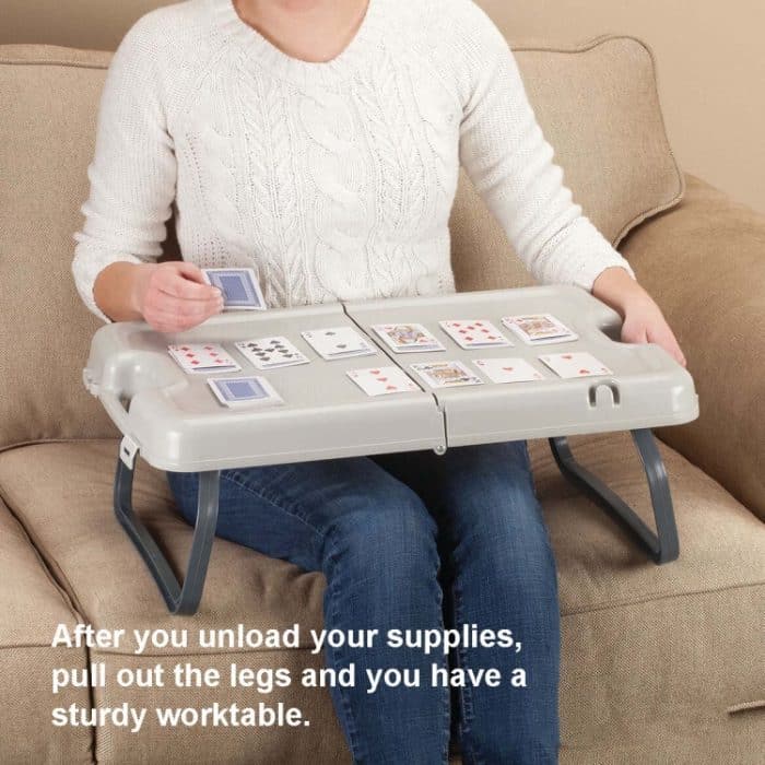 Mehrzweck-Klapptisch Picknicktisch Aufbewahrungstisch – Bild 8