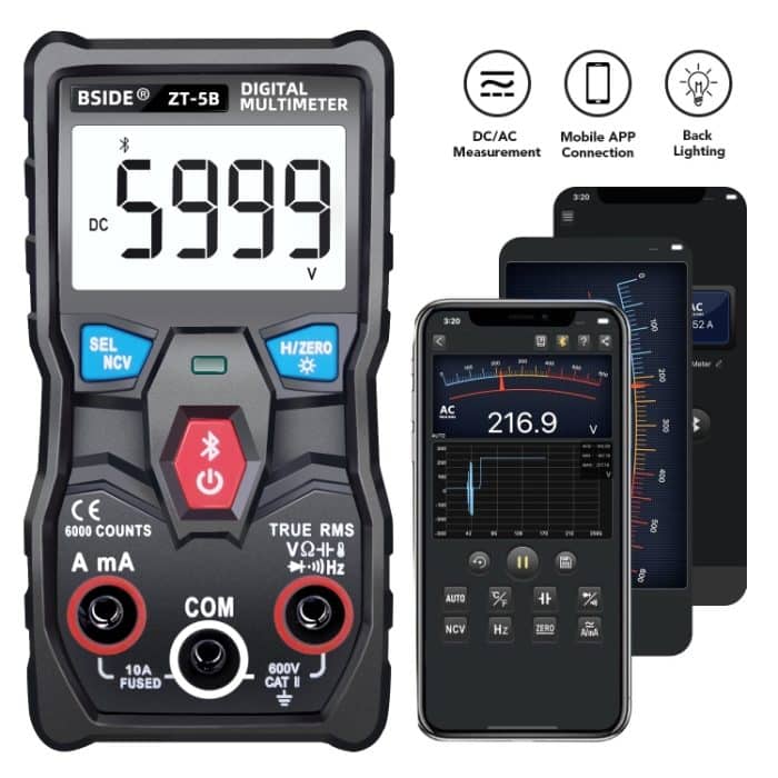BSIDE ZT-5B Smart Bluetooth 6000 Wörter Digital Multimeter mit automatischer Reichweite – Bild 3