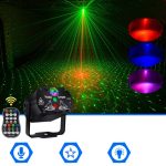 MN-R60 USB Wiederaufladbarer Mini Sprachaktiviertes Laserlicht Weihnachten Home Entertainment Flash LED Laser Atmosphärenlicht Bühnenlicht