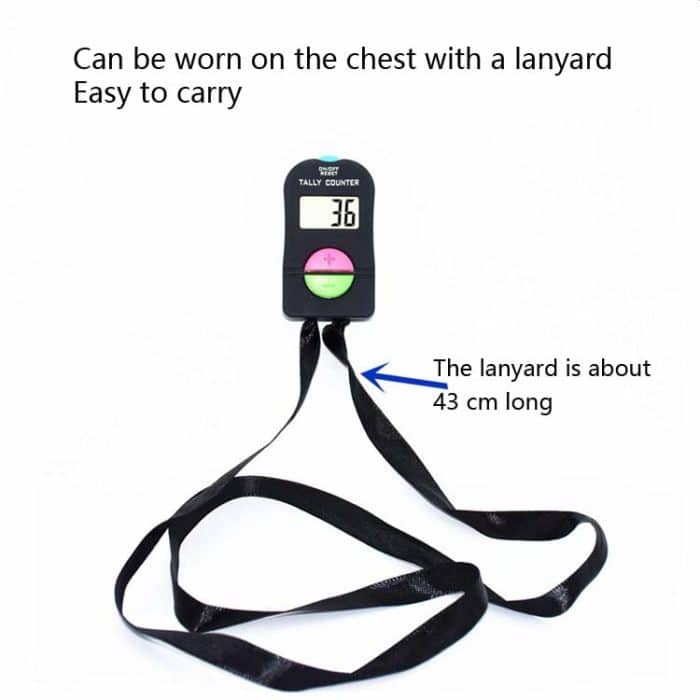 Elektronischer Digitalanzeigezähler mit großem Bildschirm, manueller Zähler mit Trageband, Manual Counter (Add or Subtract), Manual Counter (Only Add) – Bild 6