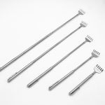 2 PCS ausziehbarer Back Scratcher Edelstahl Teleskop Anti Juckreiz Klaue Massagegerät Extender – Bild 4
