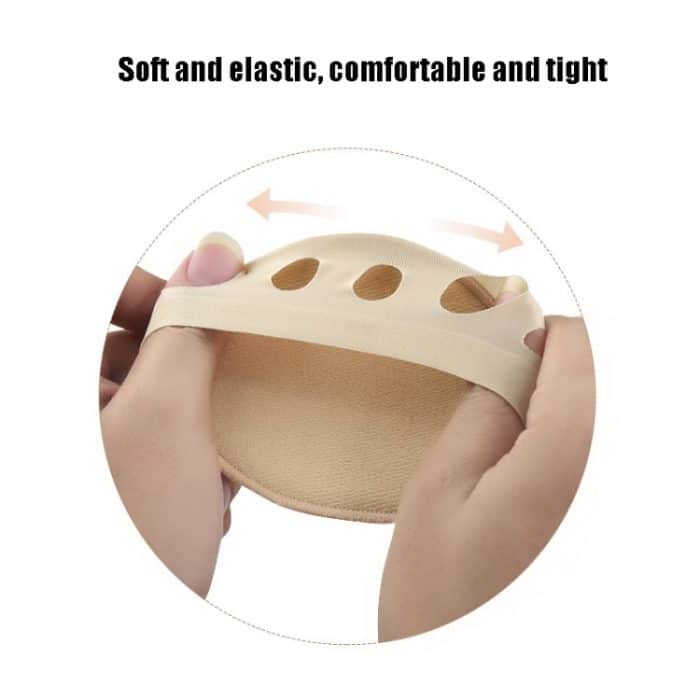 5 Paar dünne, atmungsaktive und schweißabsorbierende High Heels mit unsichtbaren Vorderfußsocken, zufällige Farbabgabe – Bild 3