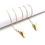 4 PCS Clip Style Mask Lanyard Chain Glasses Anti-Lost Decorative Rope, Round Snake Chain, Bead Chain – Bild 5
