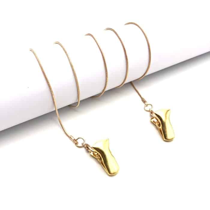 4 PCS Clip Style Mask Lanyard Chain Glasses Anti-Lost Decorative Rope, Round Snake Chain, Bead Chain – Bild 5