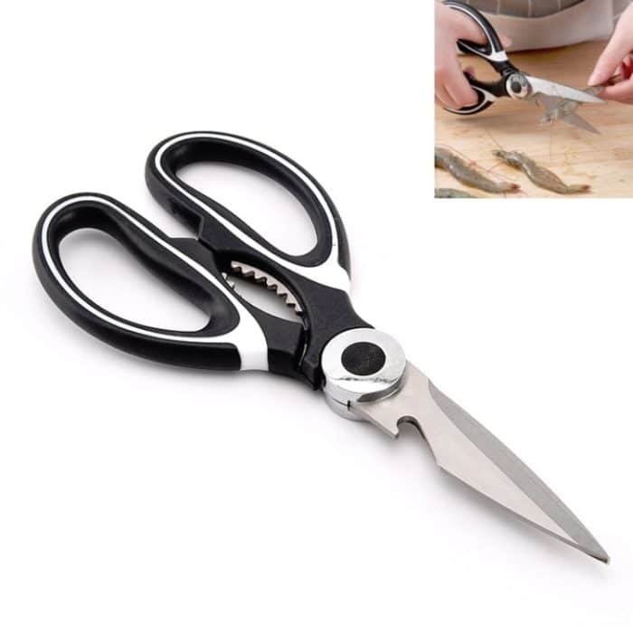 Multifunktionale Haushaltsschere aus Edelstahl kann Lebensmittelscheren festklemmen, Stainless Steel Scissors – Bild 1