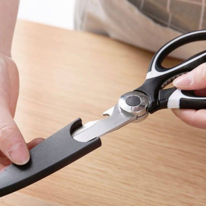 Multifunktionale Haushaltsschere aus Edelstahl kann Lebensmittelscheren festklemmen, Stainless Steel Scissors – Bild 7