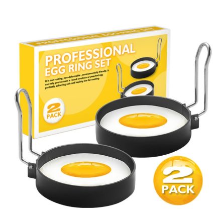 Eierring-Eisenspray, antihaftbeschichtet, rundes Omelettmodell, Omelettform, 2-Pack, 4-Pack