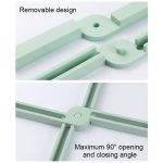 2 PCS verdickte X-förmige Silikon faltbare Topfmatte Küche Wärmeisolierung Mahlzeit Untersetzer Hochtemperatur-Tischmatte, Green, Blue, Orange, Dark Gray – Bild 4