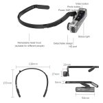 ORDRO EP7 4K-Head-Mounted-Autofokus-Live-Video-Smart-Sportkamera, Without Remote Control, With Remote Control – Bild 5