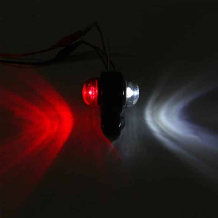 2 Stück X9 12-24V Mini doppelseitige rote und weiße Lkw-Seitlichter modifizierte spezielle Seitenlichter – Bild 9