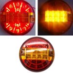 4 Zoll 20 LEDs10-30V Breitdruck-LKW-Rücklicht 20LED rundes LKW-Rücklicht Brotlicht, 20 LEDs 10-30V