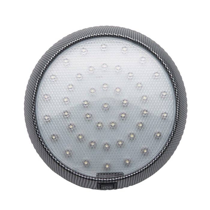 12V 46 LED Dachlicht Camper Van Caravan Motor Home Boot Weißes Licht mit EIN / AUS-Schalter – Bild 2