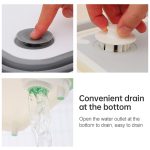 Multifunktionales Schneidebrett für die Küche, faltbares Gemüsewaschbecken, Pink, Blue – Bild 5