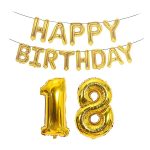 Geburtstagsdekoration, Aluminiumfolienballon, 40 Zoll große Zahl, Aluminiumfolienballon-Dekorationsset, 18, 21, 30, 40, 50, 60