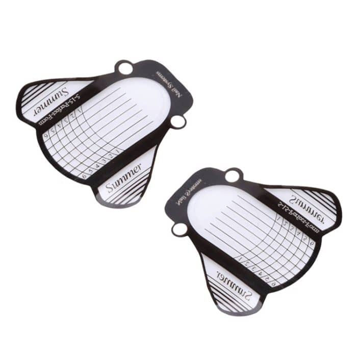 500 Teile/satz Nail art Acryl UV Gel Tipps Extension Builder Form Guide Schablone Maniküre Werkzeuge – Bild 4