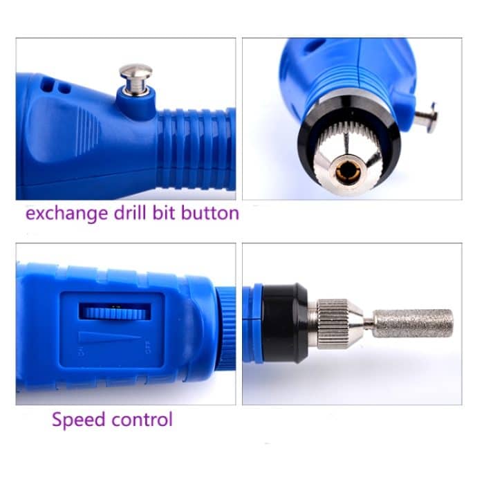Elektrisches Nagelset, Nagelspitzen, Maniküre-Maschine, elektrischer Nagelkunststift – Bild 2