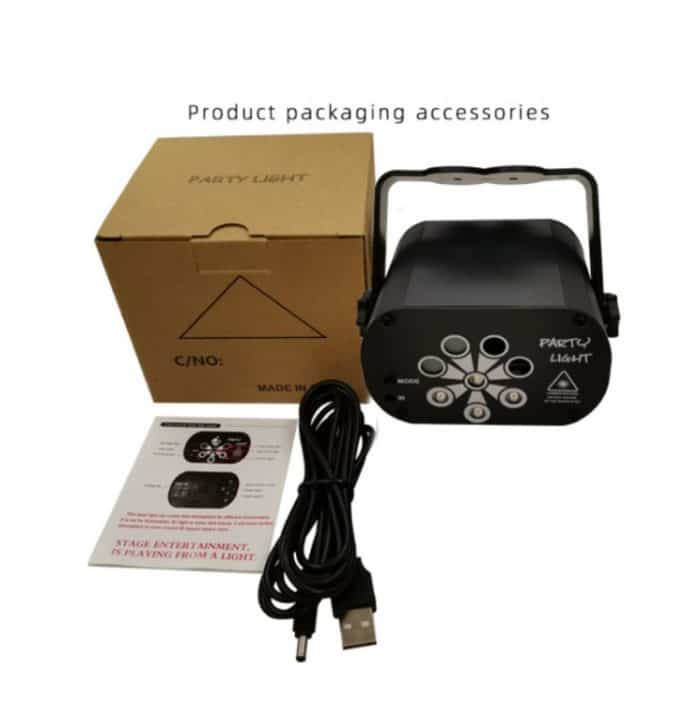 R90 8W UV Mini Laser Licht Sound Control Induktion Bühne Atmosphäre Licht Bar KTV Laser Licht, USB Plug-in, Built-in Battery Charging – Bild 7