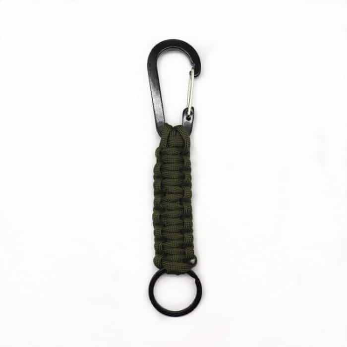 Outdoor-Multifunktions-Nylon-Regenschirmseil-Karabiner-Schlüsselanhänger, Nylon Umbrella Rope(Army green), Nylon Umbrella Rope(Black), Nylon Umbrella Rope(Brown), Nylon Umbrella Rope(Deep Blue) – Bild 1
