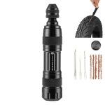 CYCLINGBOX Mountainbike-Vakuum-Reifenreparaturwerkzeug aus Aluminiumlegierung, Fahrradreparatur, integriertes Aufbewahrungsdesign-Werkzeug, BG-9901(Black), BG-9901(Silver)